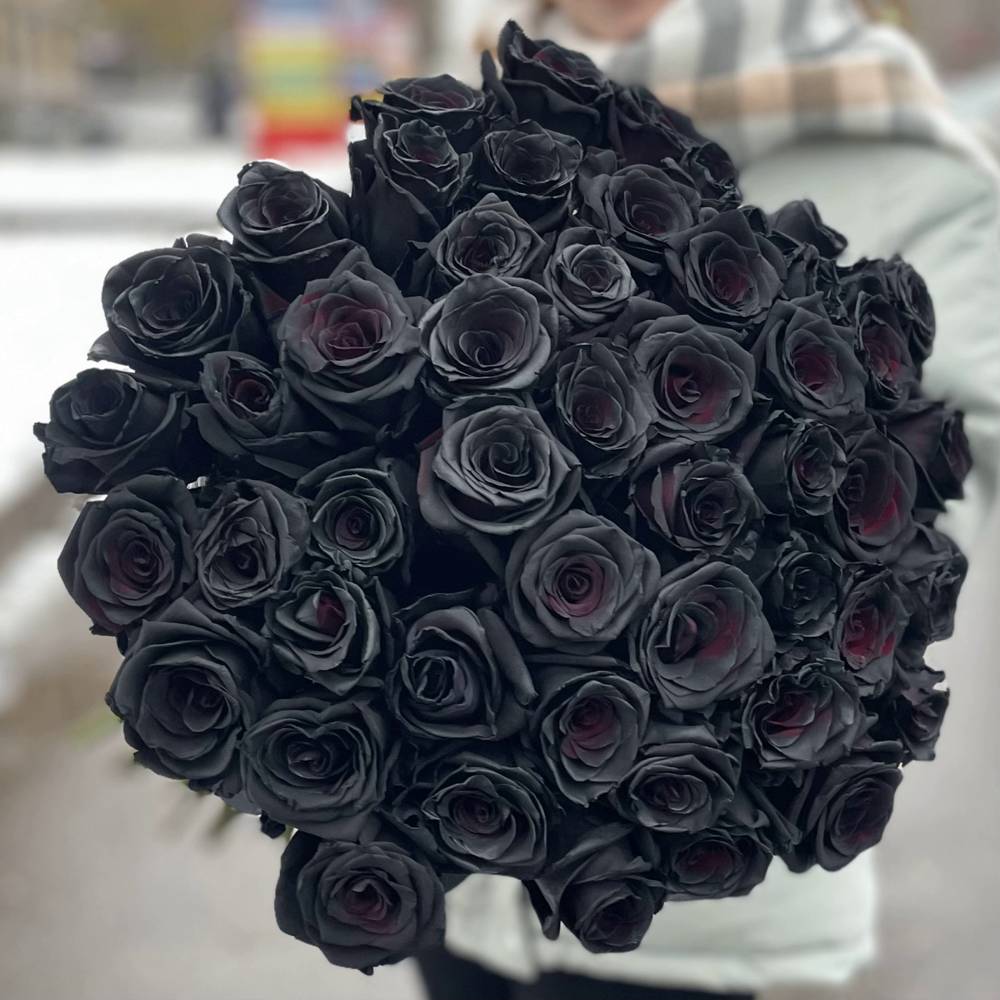 Букет из 45 черных роз Premium Эквадор