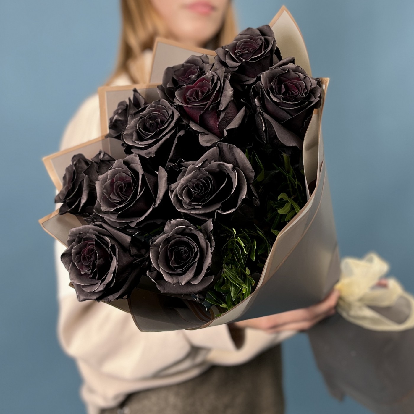 Букет из 11 черных роз Premium Эквадор