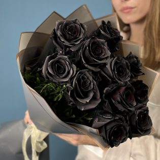 Букет из 11 черных роз Premium Эквадор